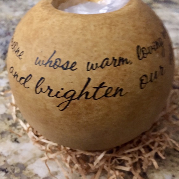 BEAUTIFUL STONEWARE TEALIGHT CANDLE HOLDER - Picture 9 of 9